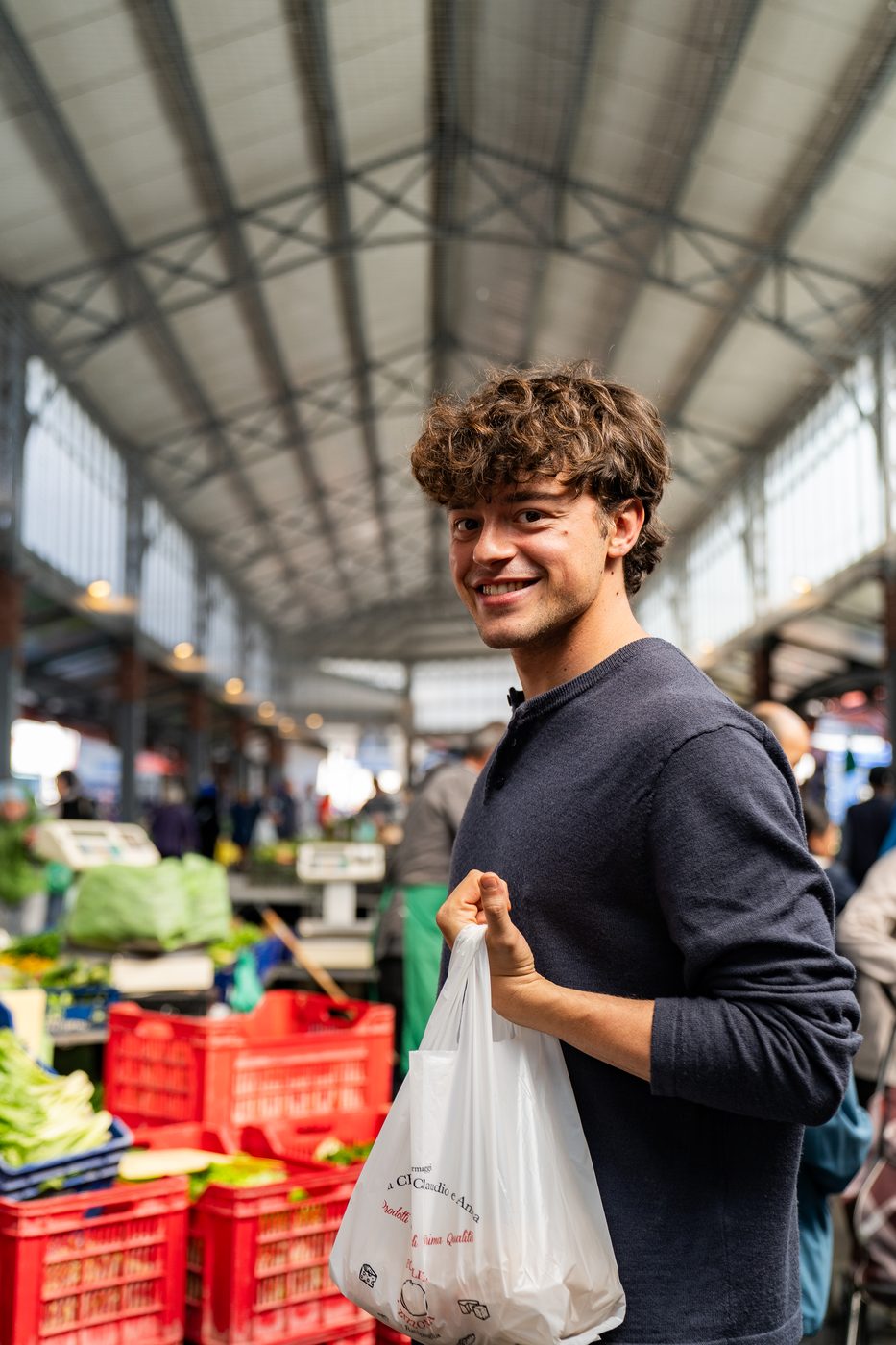 Federico Polizzi al mercato di Porta Palazzo